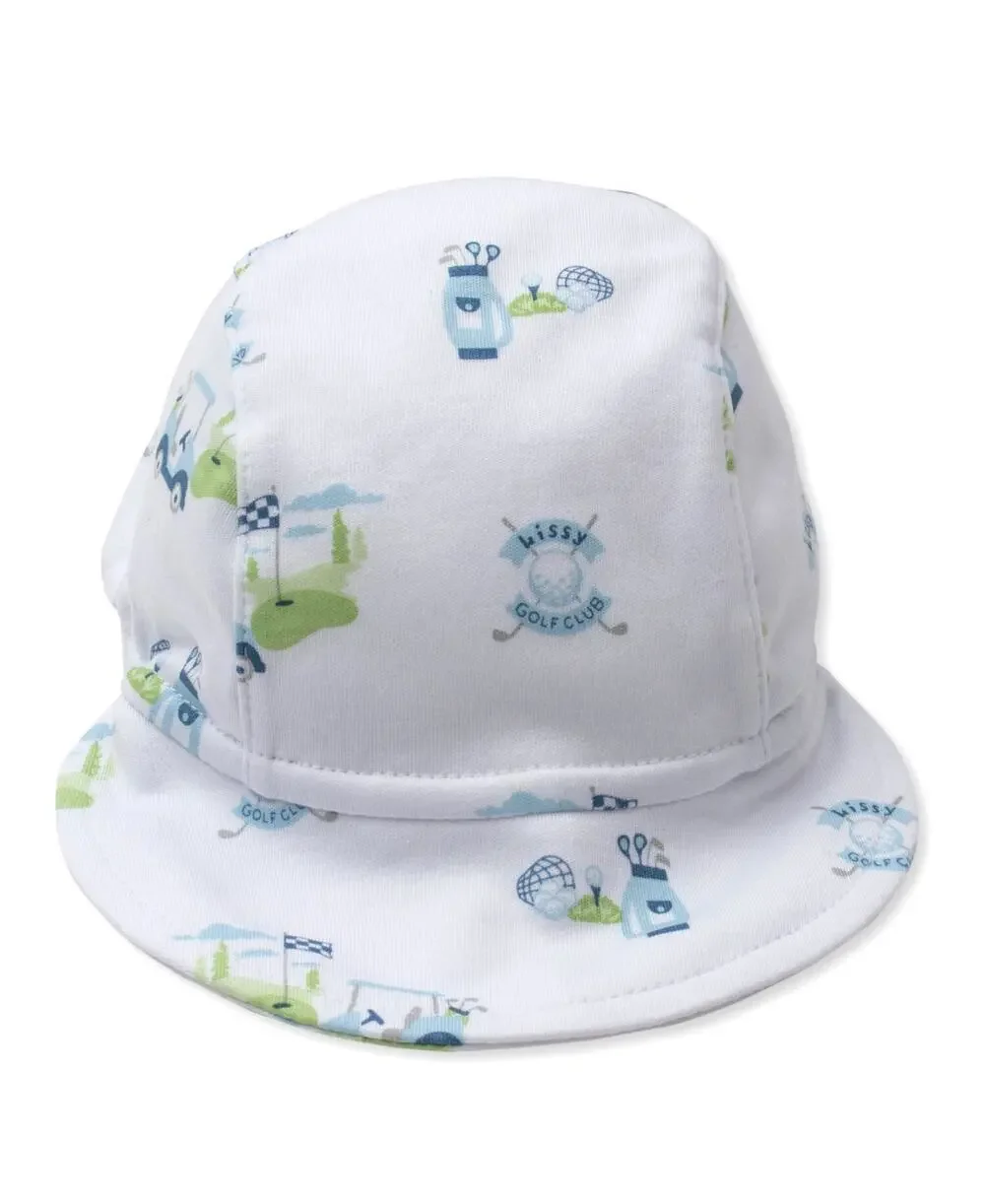 Kissy Kissy Golf Club Cap Multi Blue Soft Pima Cotton Golf Buggy Graphic Classic